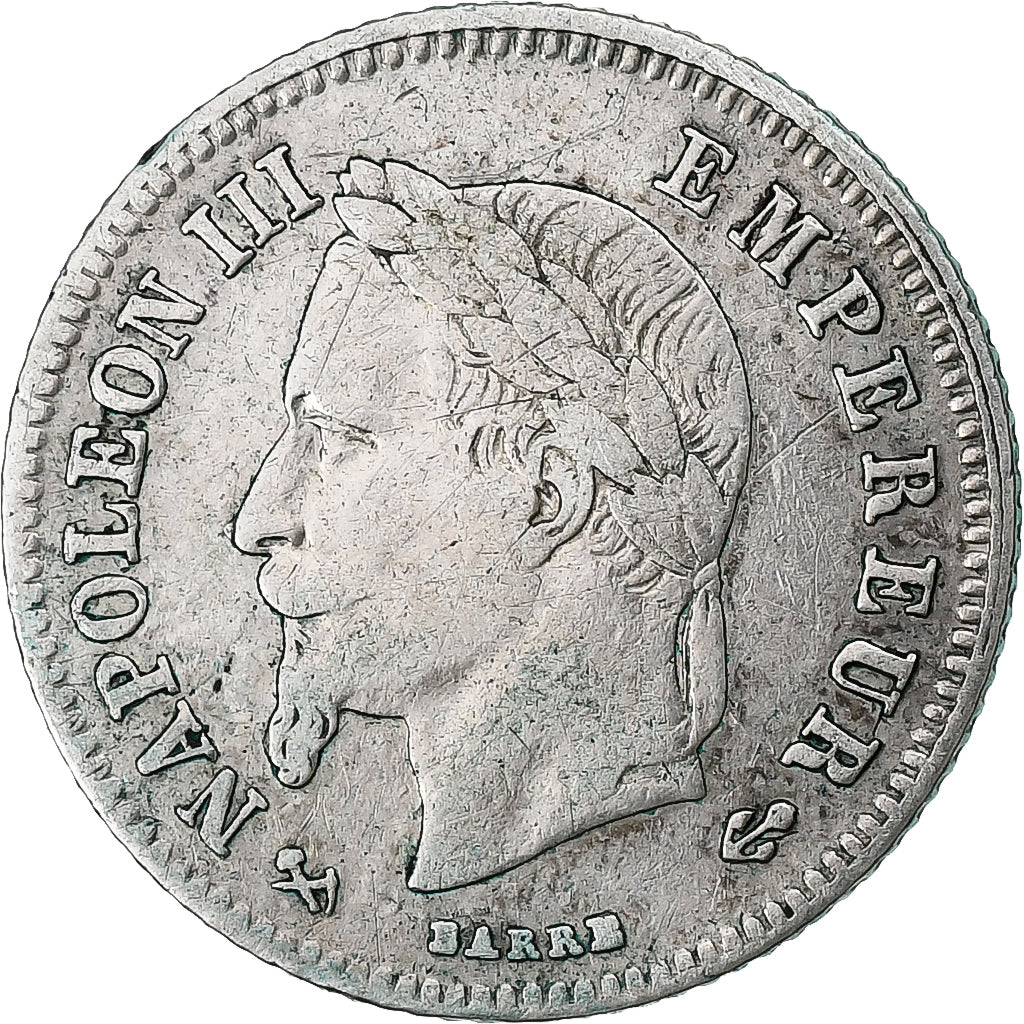 Coin, France, Napoleon III, Napoléon III, 20 Centimes, 1866, Bordeaux