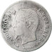 France, Napoléon III, 20 Centimes, Napoléon III, 1860, Strasbourg, Argent, TB