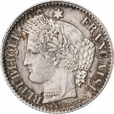 França, 20 Centimes, Cérès, 1850, Paris, Prata, EF(40-45), Gadoury:303