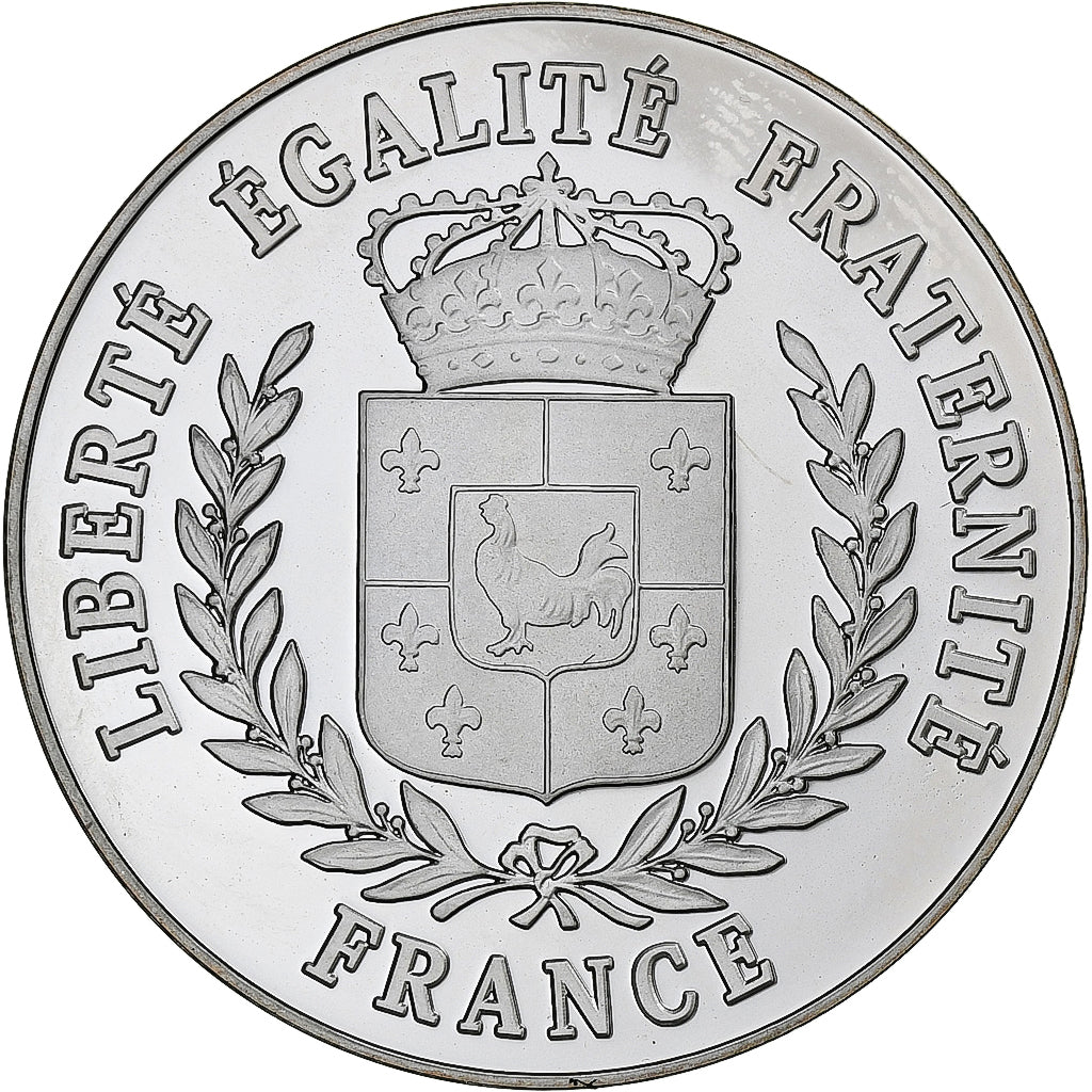 France, Medal, Contes et Fables, La Cigale et la Fourmi, Silver, MS(64)