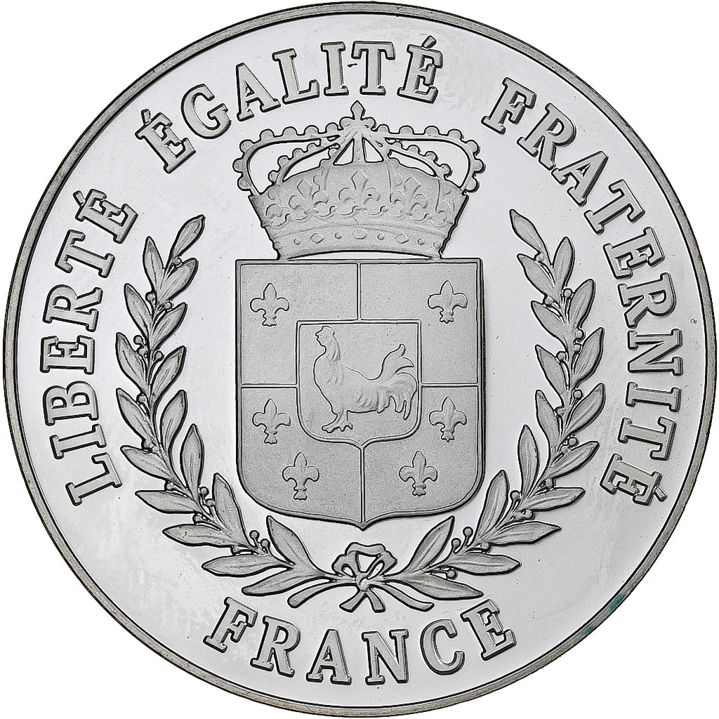 France, Medal, Contes et Fables, La Grenouille et le Boeuf, Silver, MS(64)
