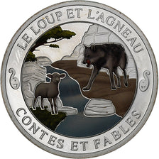 France, Médaille, Contes et Fables, Le Loup et l'Agneau, Argent, SPL+