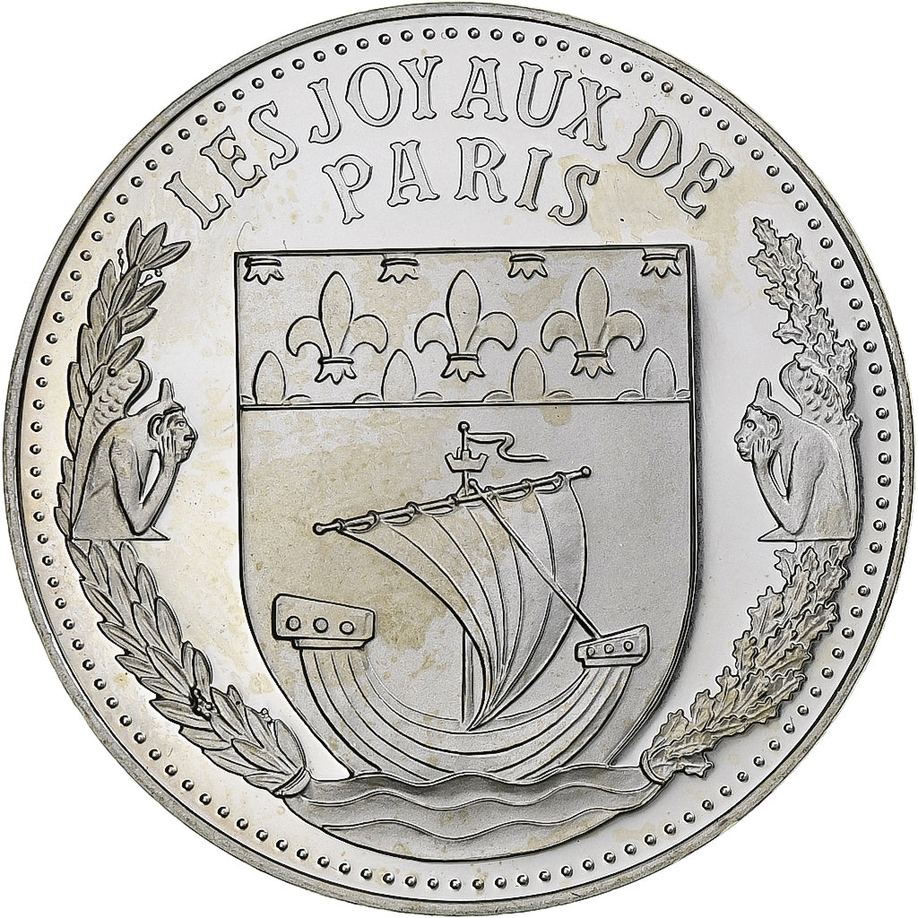 France, Medal, Les Joyaux de Paris, Le Louvre, Silver, MS(64)