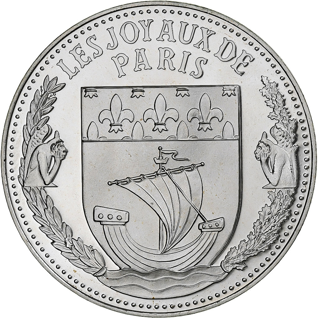 France, Medal, Les Joyaux de Paris, La Tour Eiffel, Silver, MS(64)