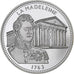 França, medalha, Les Joyaux de Paris, La Madeleine, Prata, MS(64)