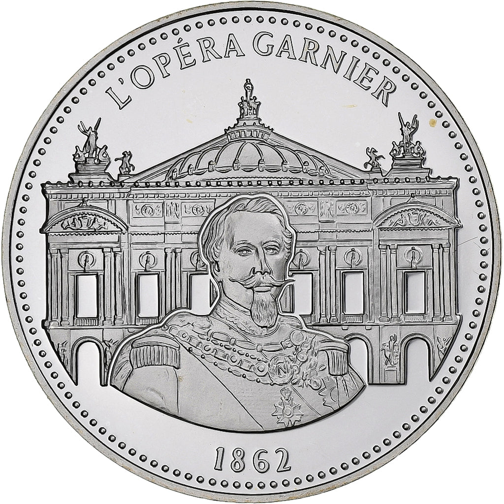 France, Medal, Les Joyaux de Paris, L'Opéra Garnier, Silver, MS(64)