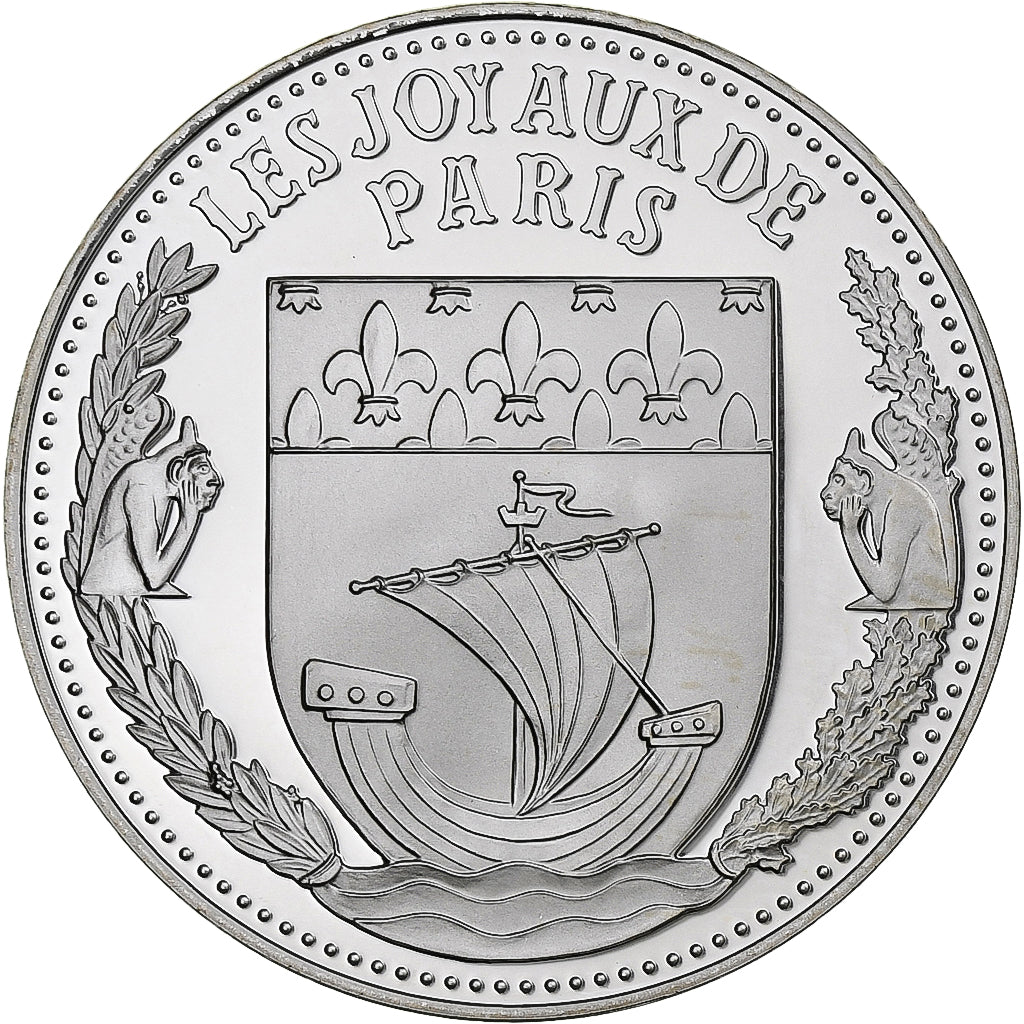 France, Medal, Les Joyaux de Paris, Notre-Dame de Paris, Silver, MS(64)