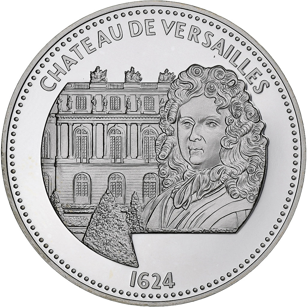 França, medalha, Les Joyaux de Paris, Château de Versailles, Prata, MS(64)