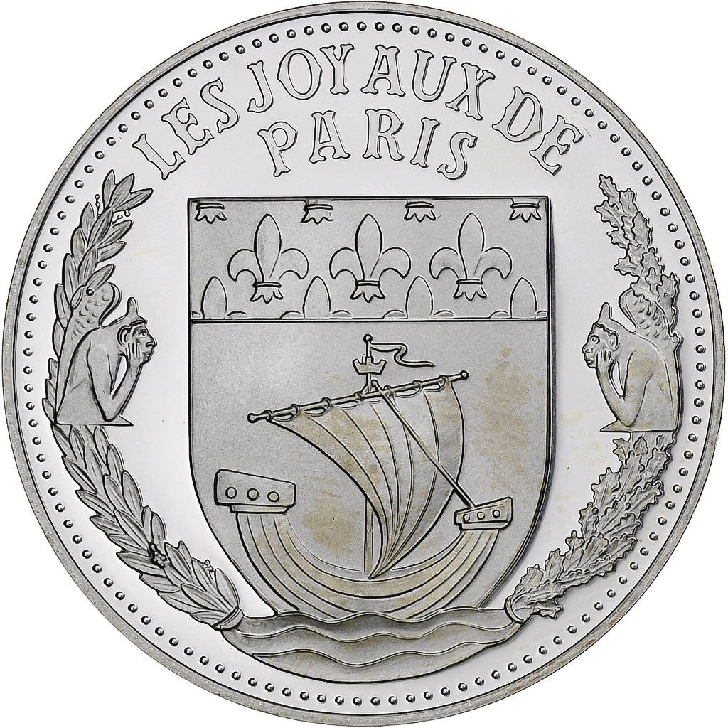 França, medalha, Les Joyaux de Paris, Château de Versailles, Prata, MS(64)