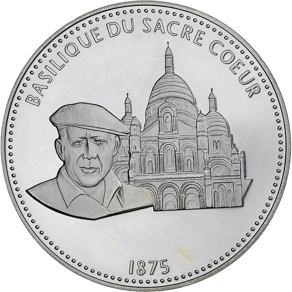 Francja, medal, Les Joyaux de Paris, Le Sacré Coeur, Srebro, MS(64)