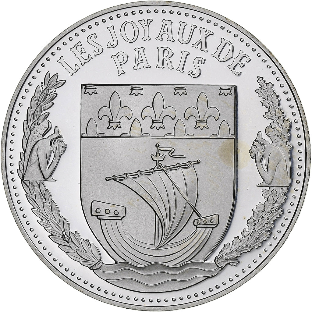 France, Medal, Les Joyaux de Paris, L'Arc de Triomphe, Silver, MS(64)