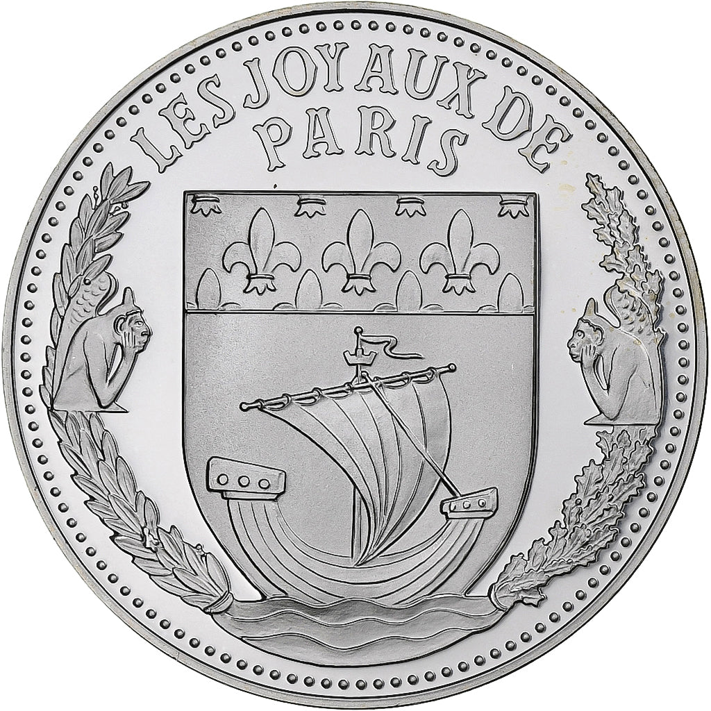 Frankreich, Medaille, Les Joyaux de Paris, La Sainte-Chapelle, Silber, UNZ+