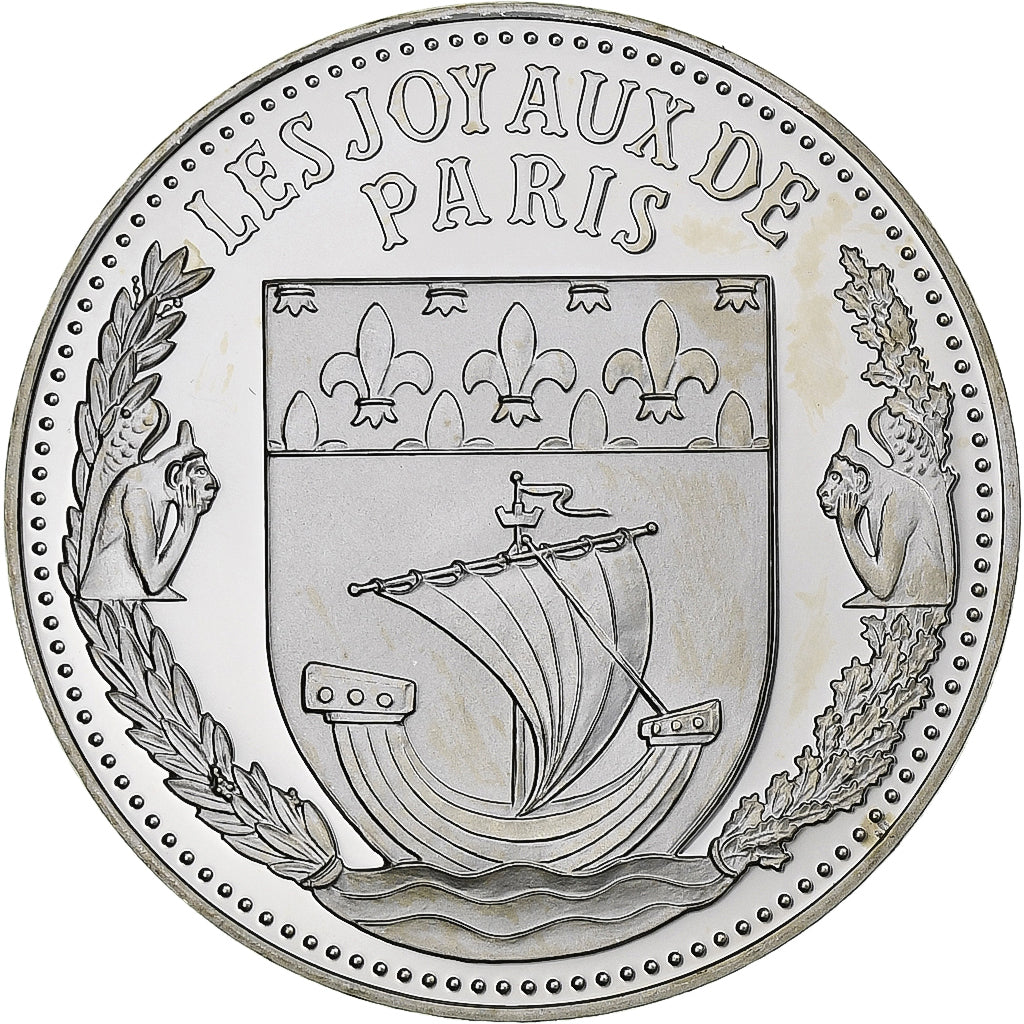 France, Medal, Les Joyaux de Paris, Le Centre Pompidou, Silver, MS(64)