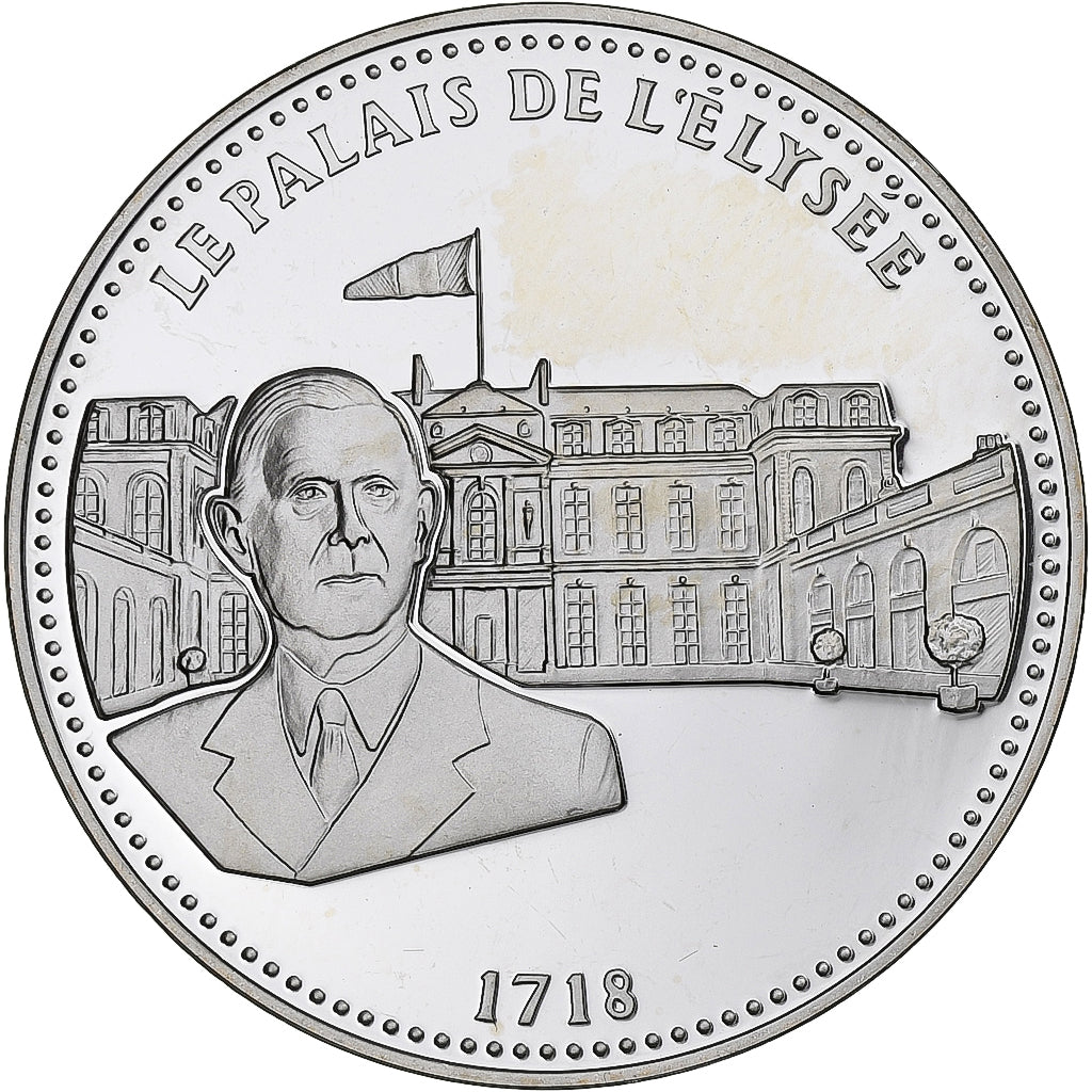 Francja, medal, Les Joyaux de Paris, Palais de l'Elysée, Srebro, MS(64)