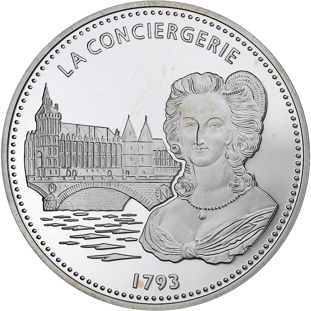 France, Medal, Les Joyaux de Paris, La Conciergerie, Silver, MS(64)