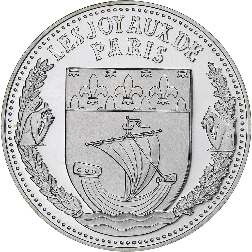 France, Medal, Les Joyaux de Paris, La Conciergerie, Silver, MS(64)