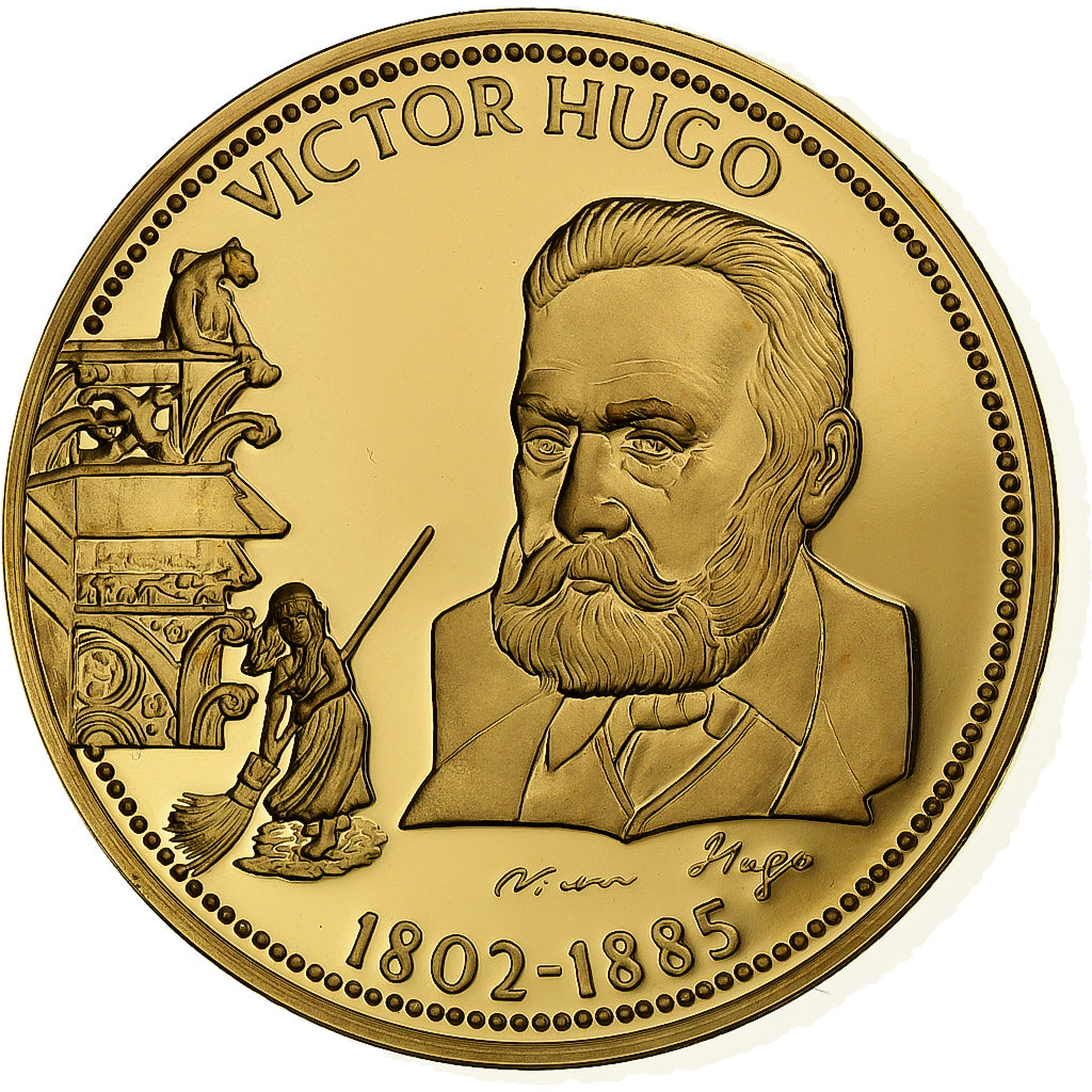 Francja, medal, Victor Hugo, Stop miedzi, MS(65-70)