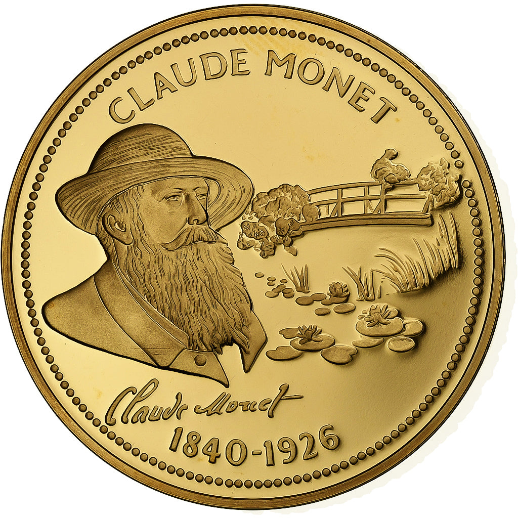 Francja, medal, Peinture, Claude Monet, Stop miedzi, MS(65-70)