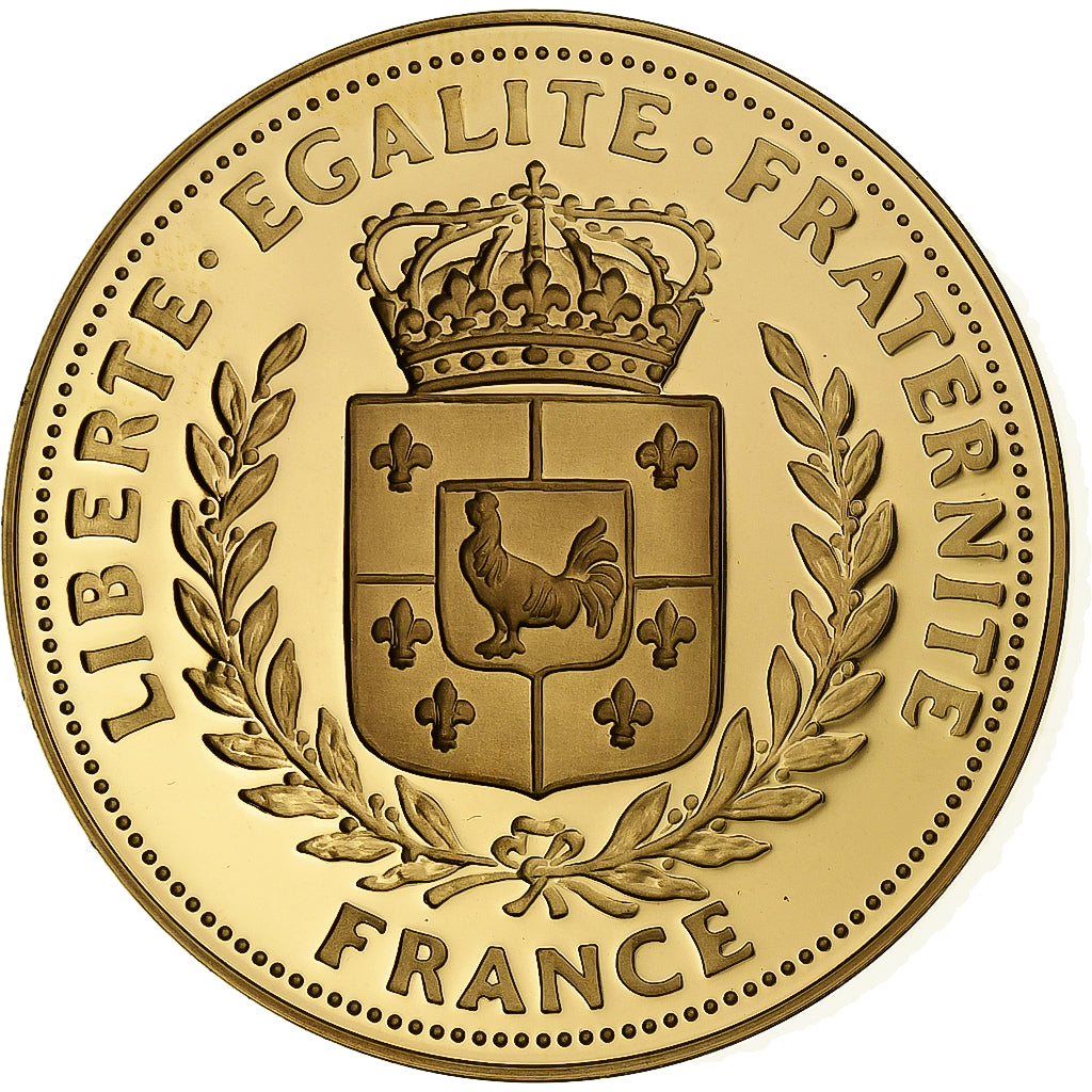 France, Medal, Alexandre Dumas, Copper Gilt, MS(65-70)