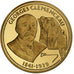 France, Médaille, Georges Clemenceau, Copper Gilt, FDC