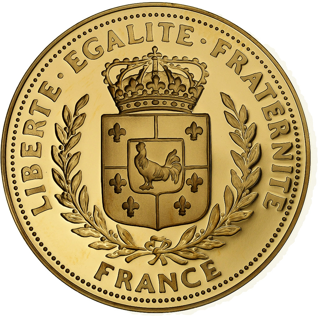 France, Médaille, Georges Clemenceau, Copper Gilt, FDC