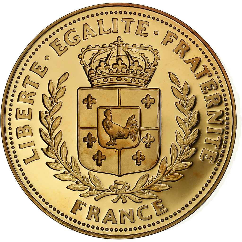 France, Medal, Gustave Eiffel, Copper Gilt, MS(65-70)