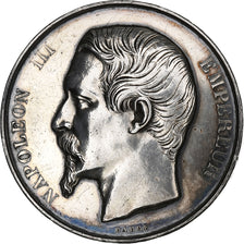 France, Medal, Second Empire, Comité de la Vaccine, Silver, Barre, AU(50-53)