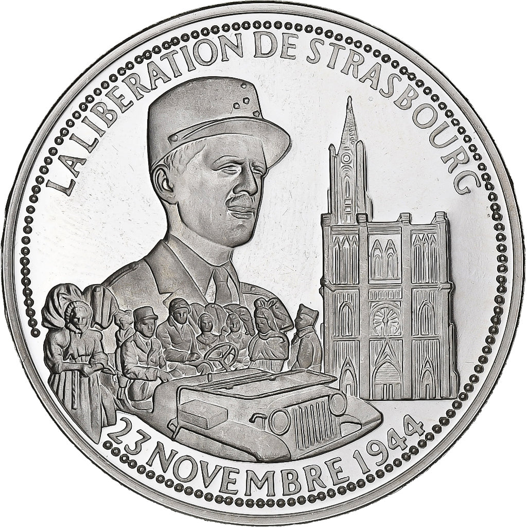 France, Medal, La Libération de Strasbourg, Silver, MS(64)