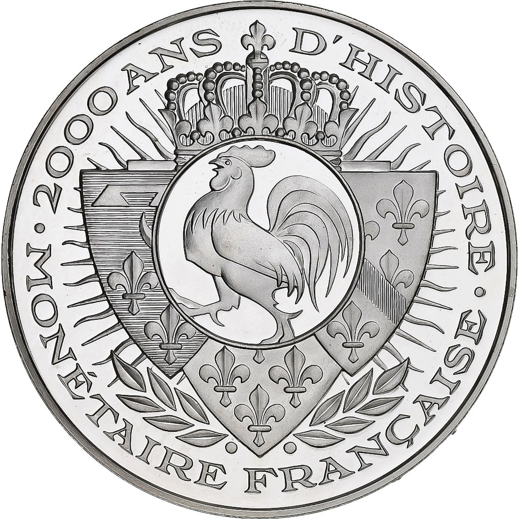 France, Médaille, 2000 Ans d'Histoire Monétaire, Denier de Charlemagne