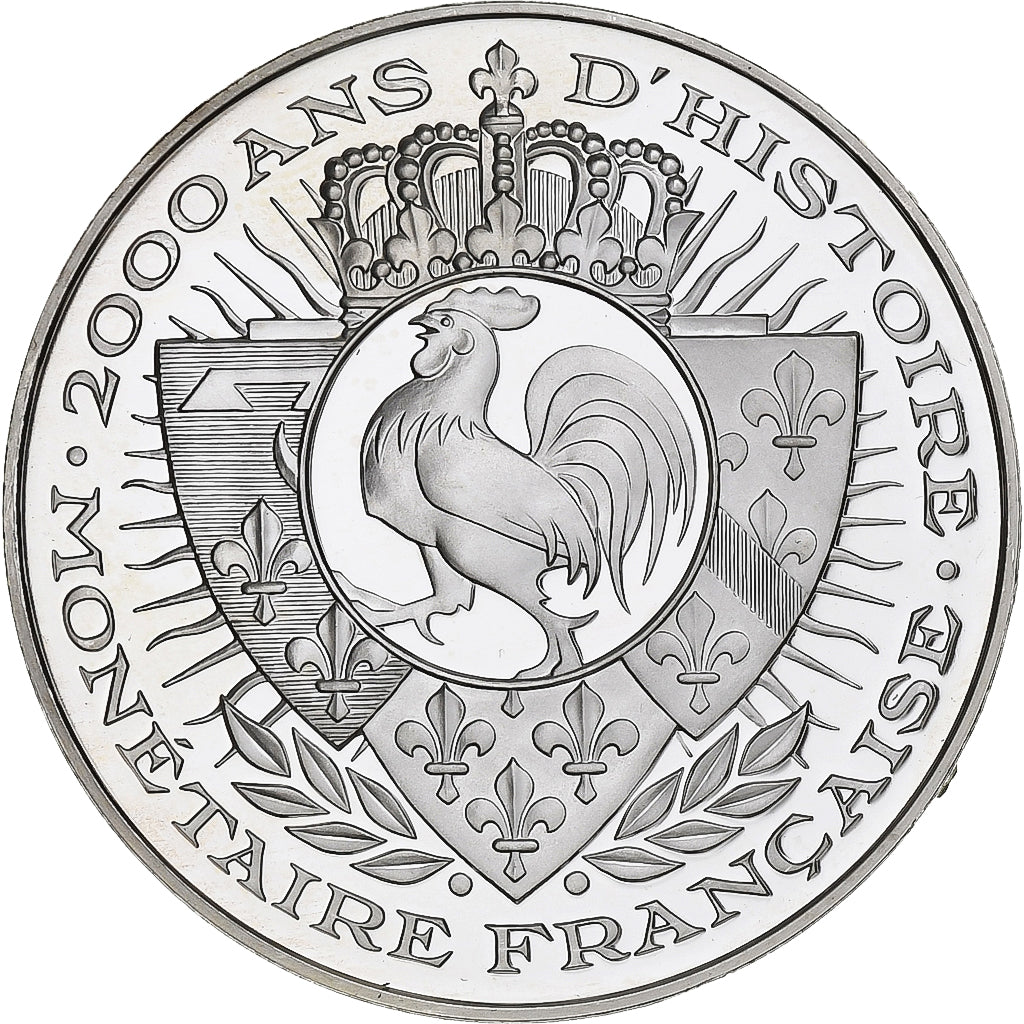 France, Medal, 2000 Ans d'Histoire Monétaire, La Gaule, Vercingétorix, Silver
