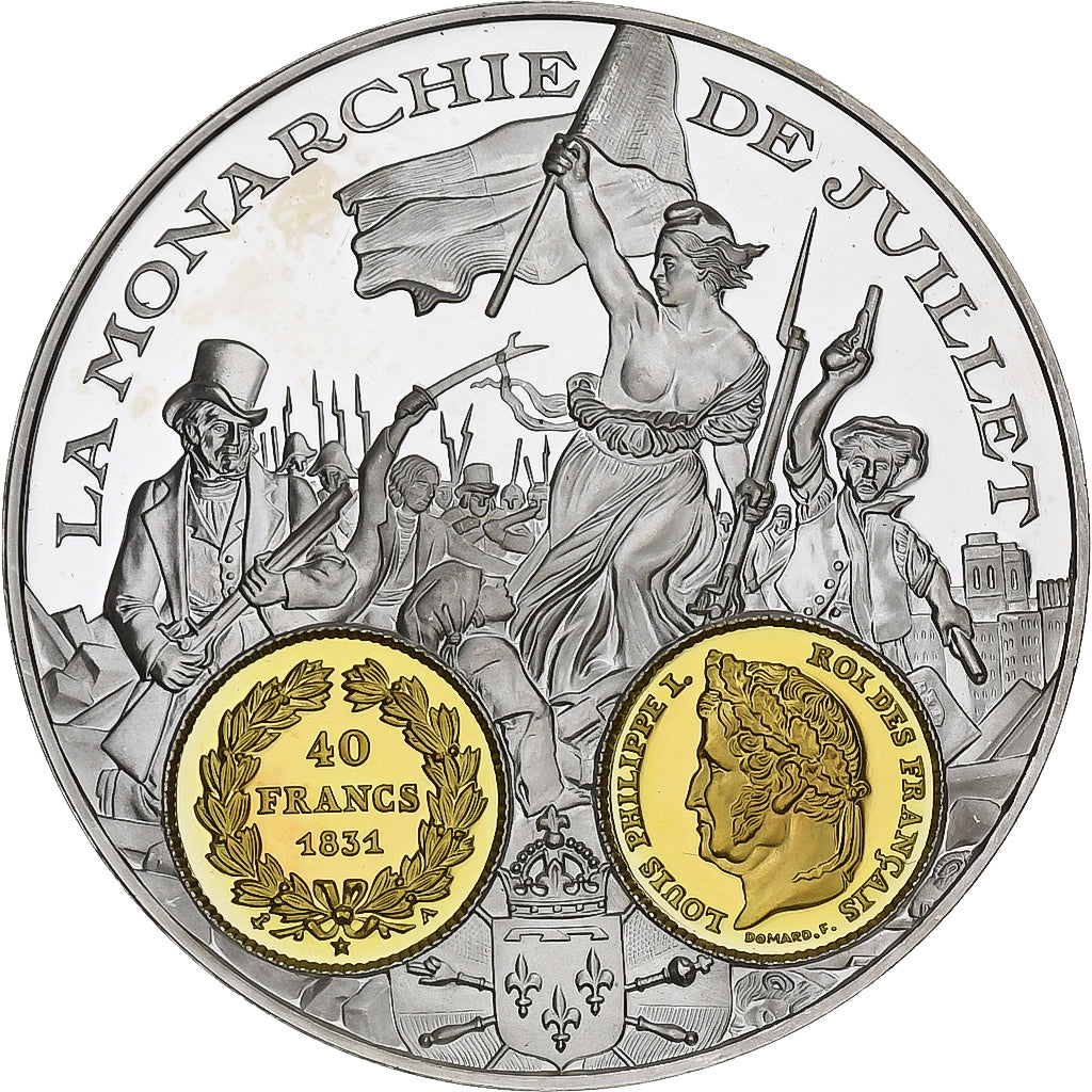 France, Médaille, 2000 Ans d'Histoire Monétaire, 40 Francs or Louis-Philippe