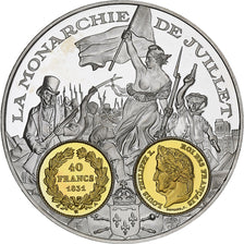 France, Médaille, 2000 Ans d'Histoire Monétaire, 40 Francs or Louis-Philippe