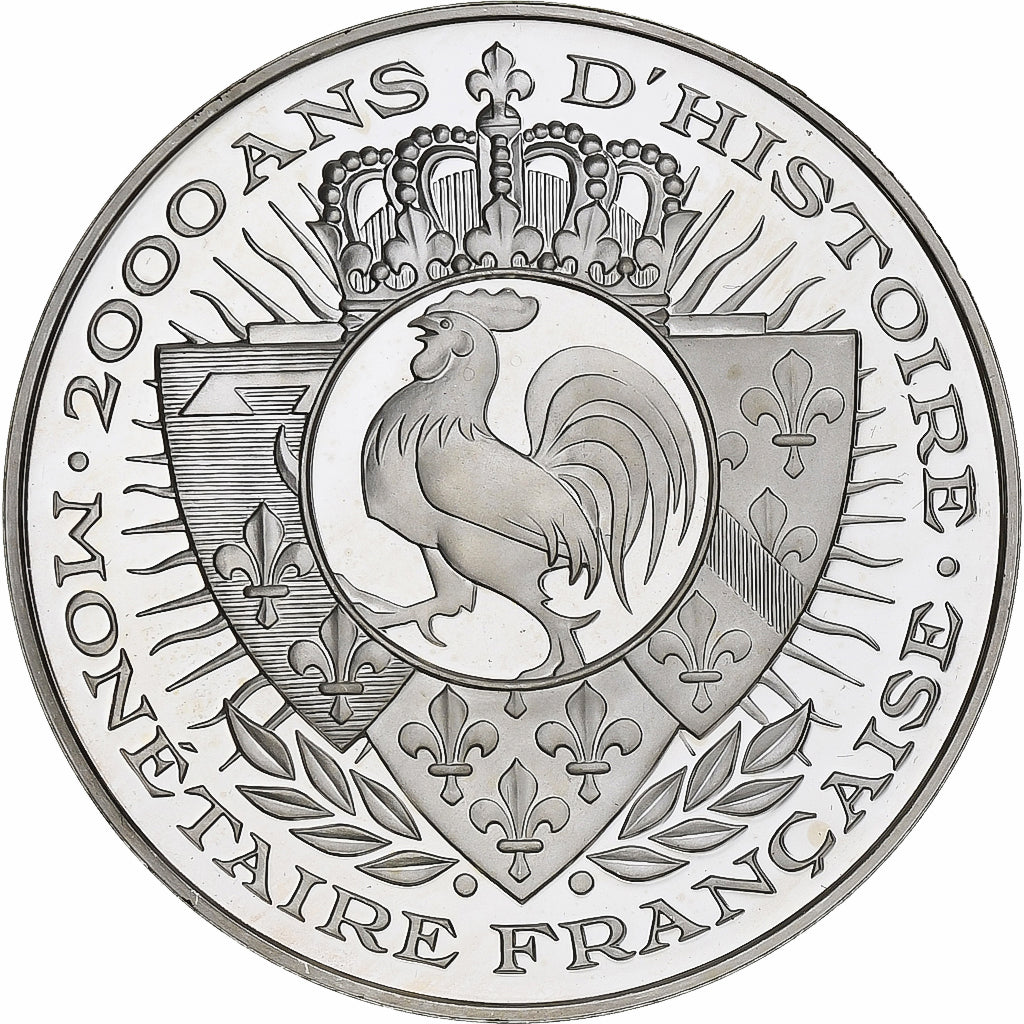 France, Medal, 2000 Ans d'Histoire Monétaire, Louis d'Or, Silver, MS(64)