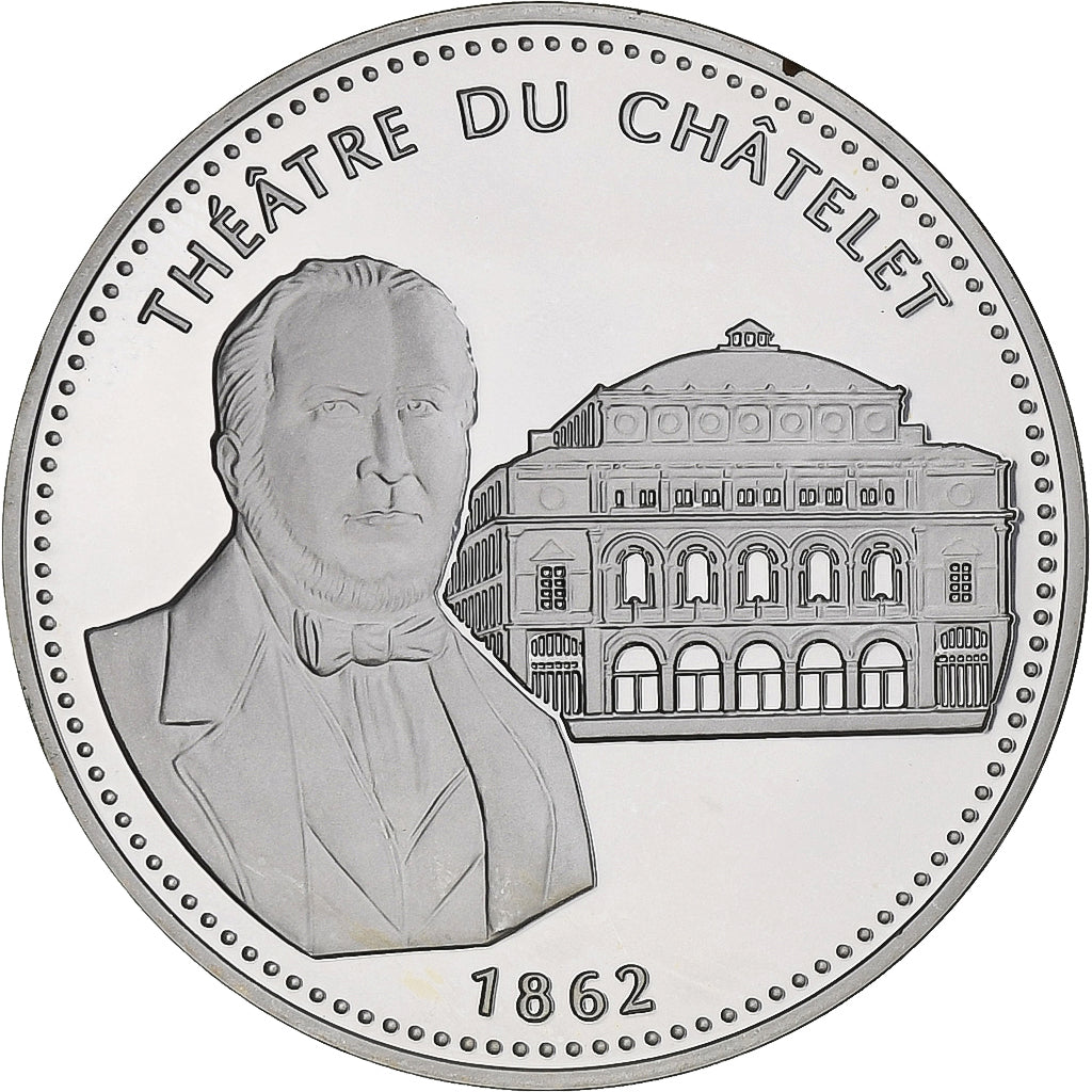 France, Médaille, Les Joyaux de Paris, Théâtre du Châtelet, Argent, FDC