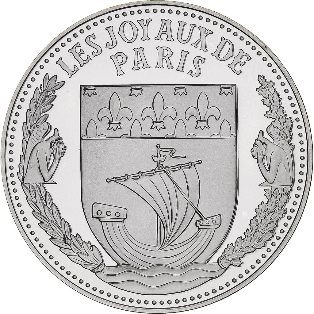 Francia, medalla, Les Joyaux de Paris, Théâtre du Châtelet, Plata, FDC