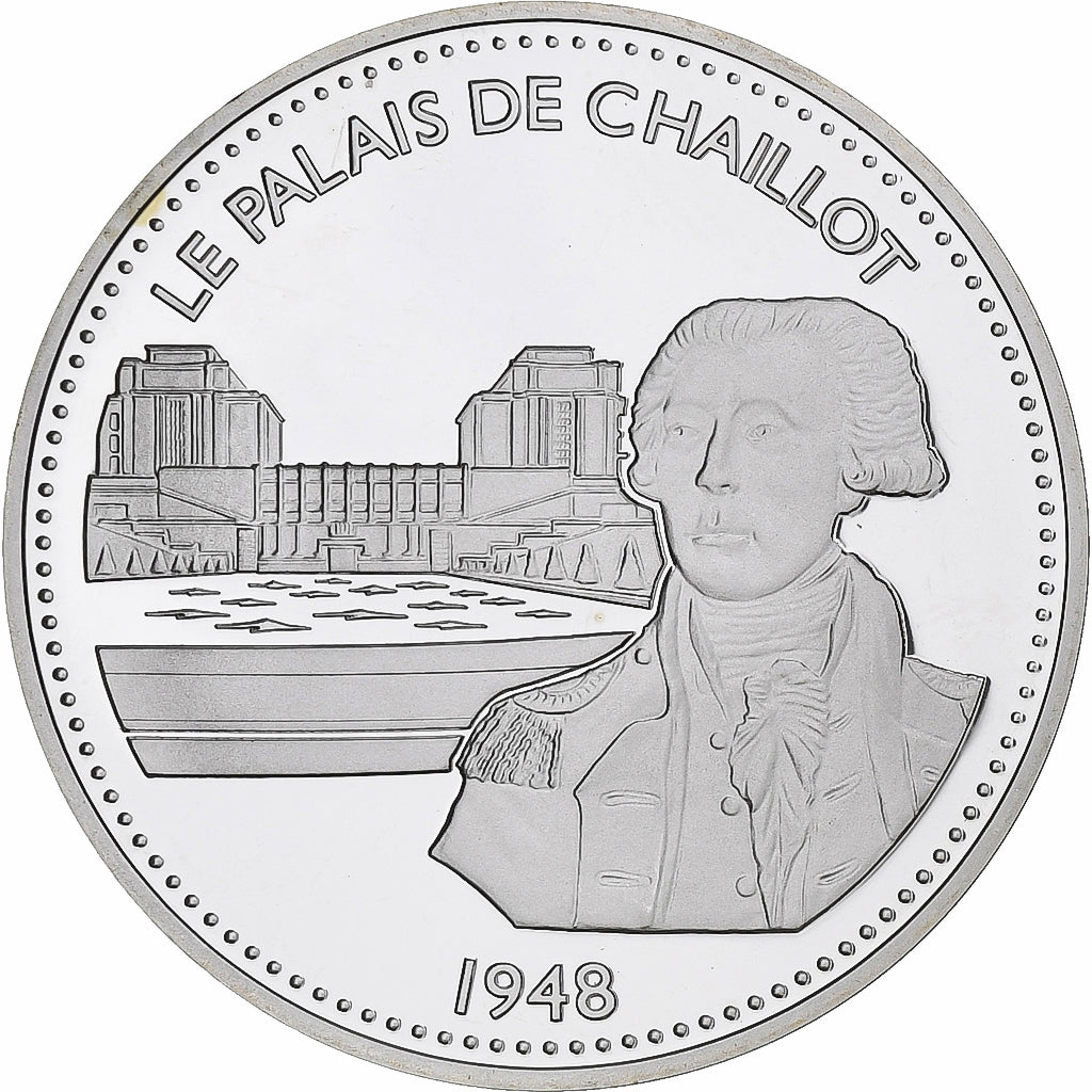 France, Médaille, Les Joyaux de Paris, Le Palais de Chaillot, Argent, FDC