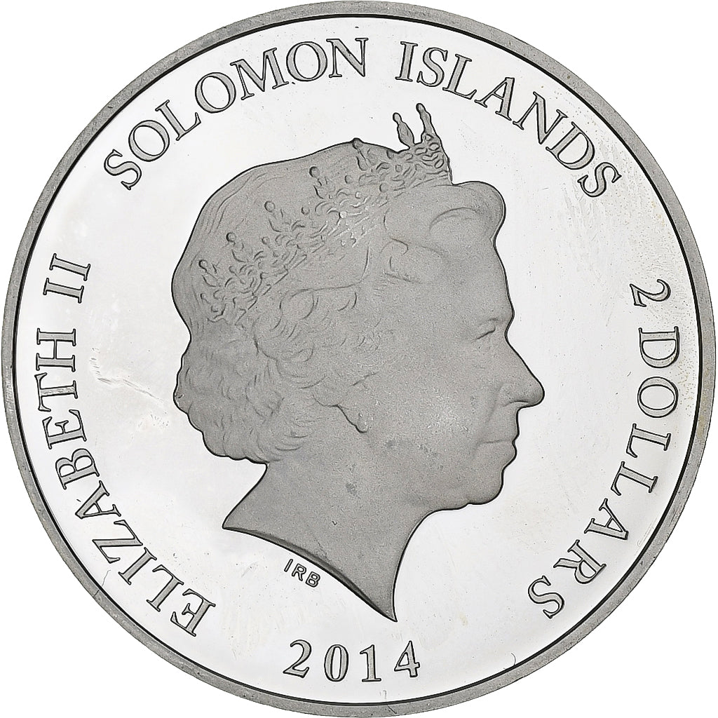 Wyspy Salomona, Elizabeth II, 2 Dollars, Piniocchio, 2014, Proof, Srebro, MS(63)