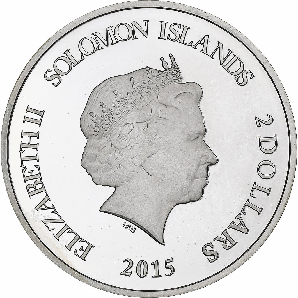 Solomon Islands, Elizabeth II, 2 Dollars, Le Chat Botté, 2015, Proof, Silver