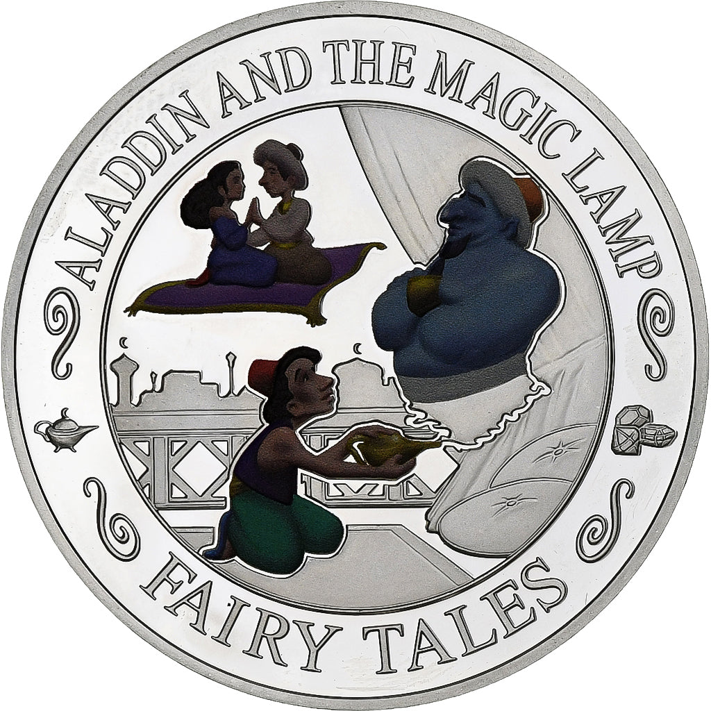 Solomon Islands, Elizabeth II, 2 Dollars, Aladdin et la Lampe Magique, 2014