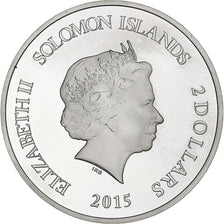 Solomon Islands, Elizabeth II, 2 Dollars, La Belle et la Bête, 2015, Proof