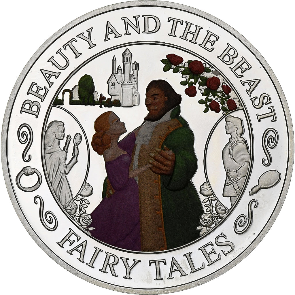 Solomon Islands, Elizabeth II, 2 Dollars, La Belle et la Bête, 2015, Proof