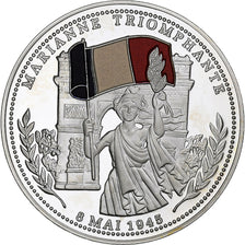 France, Medal, Seconde Guerre Mondiale, Marianne Triomphante, Silver, MS(64)