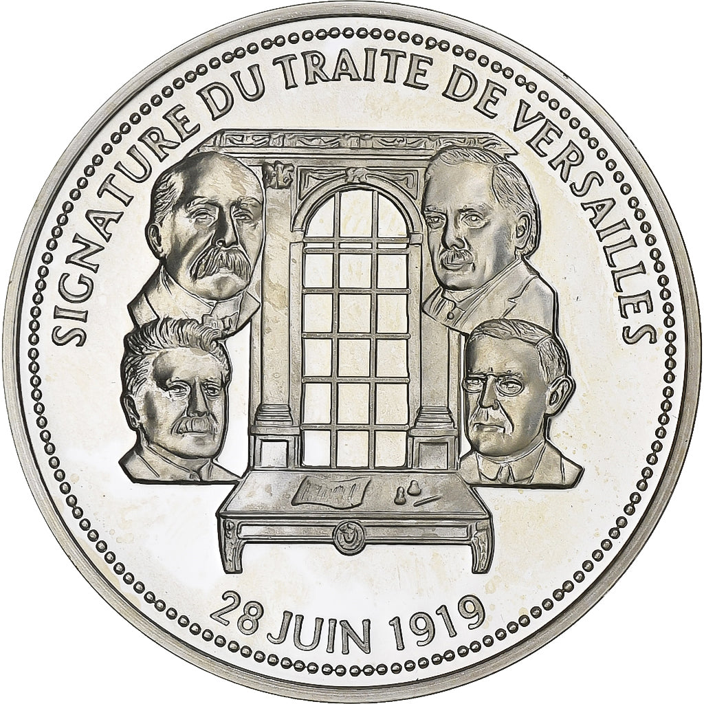 Francia, medalla, Première Guerre Mondiale, Signature du Traité de Versailles