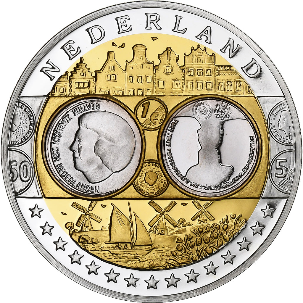 Netherlands, Medal, L'Europe, Reine Béatrix, Silver, MS(64)