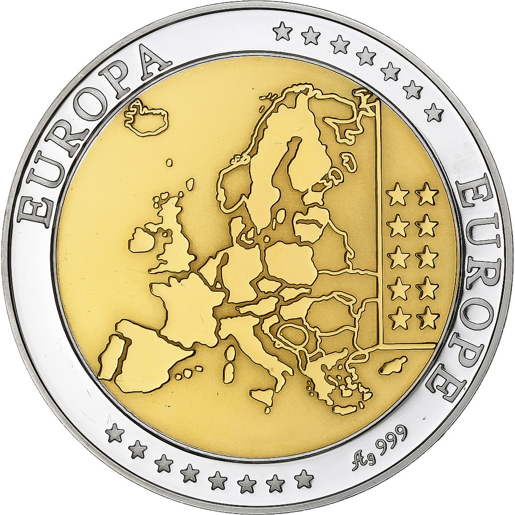 Netherlands, Medal, L'Europe, Reine Béatrix, Silver, MS(64)