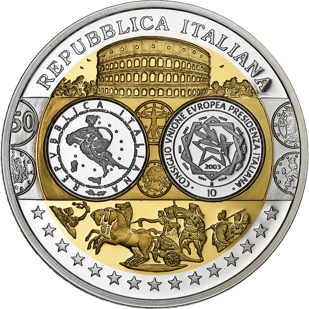 Italy, Medal, L'Europe, L'Italie, Silver, MS(65-70)