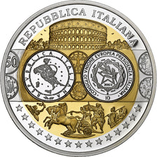 Italy, Medal, L'Europe, L'Italie, Silver, MS(65-70)