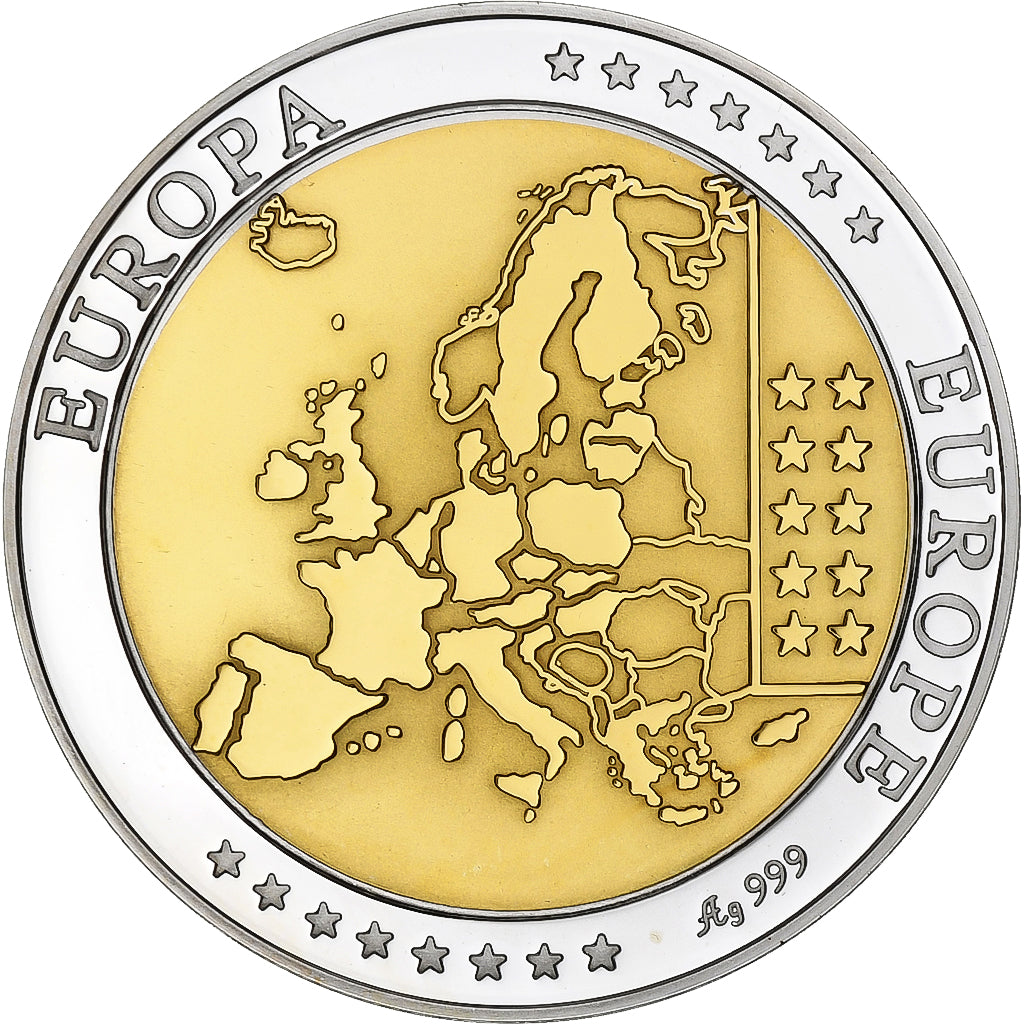 Italy, Medal, L'Europe, L'Italie, Silver, MS(65-70)