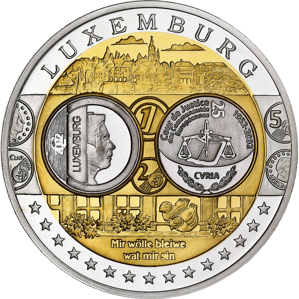 Luxembourg, Medal, Euro, Europa, Silver, FDC, MS(65-70)