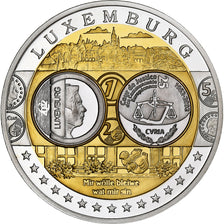 Luxembourg, Medal, Euro, Europa, Silver, FDC, MS(65-70)